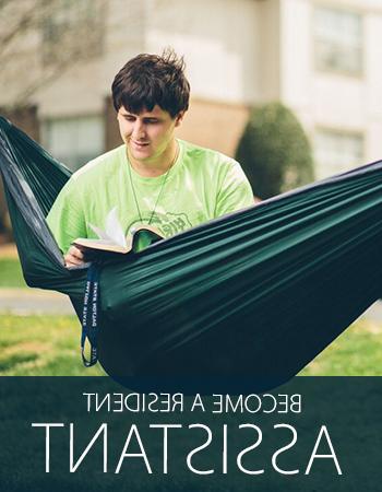 Become a Resident Assistant - student in hammock reading