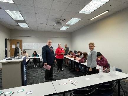 High School Business Recruitment presentation to Gilmer High School students at the Mountain Campus